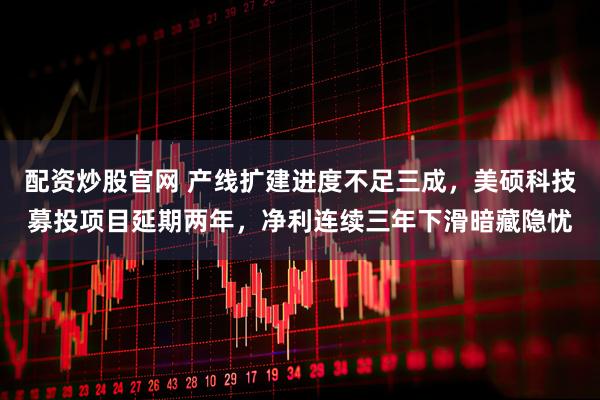 配资炒股官网 产线扩建进度不足三成，美硕科技募投项目延期两年，净利连续三年下滑暗藏隐忧
